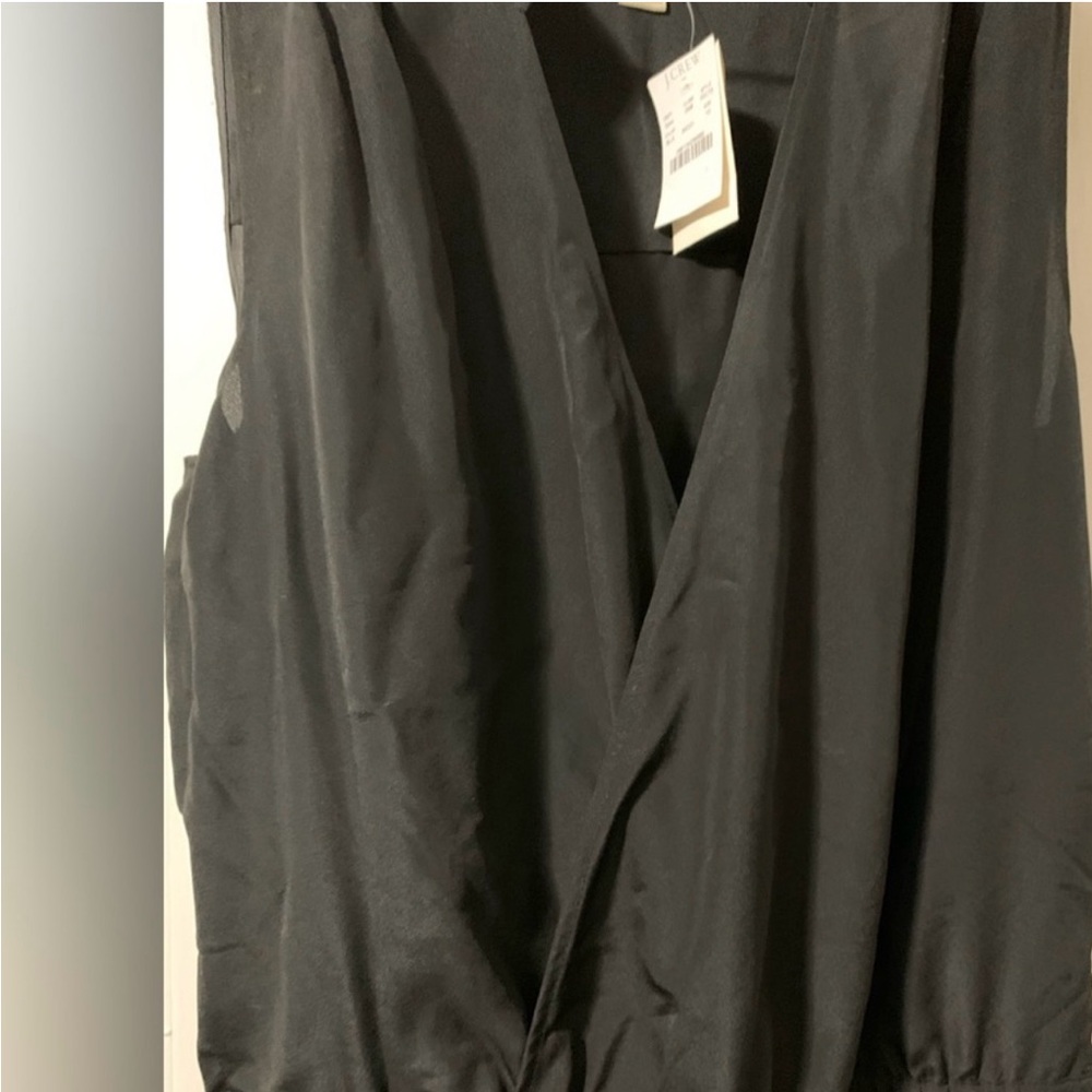 Jcrew sleeveless black jumpsuit